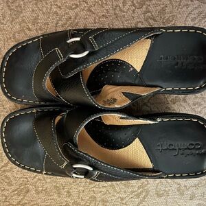 Nice black mules